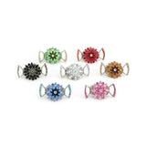 Frosted petals  Flat Jaw Clip