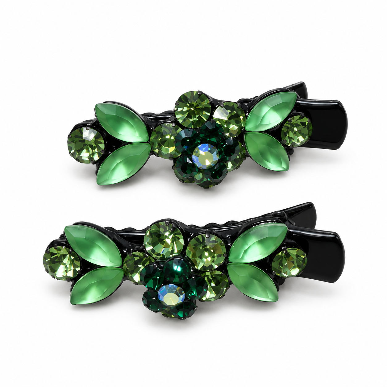 Bloom Crystal Hair Clip Set