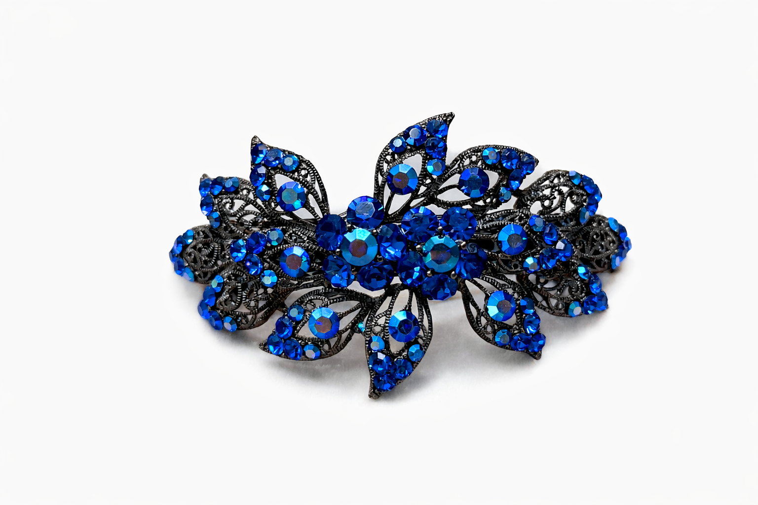 Leaf Crystal barrette