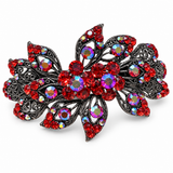 Leaf Crystal barrette
