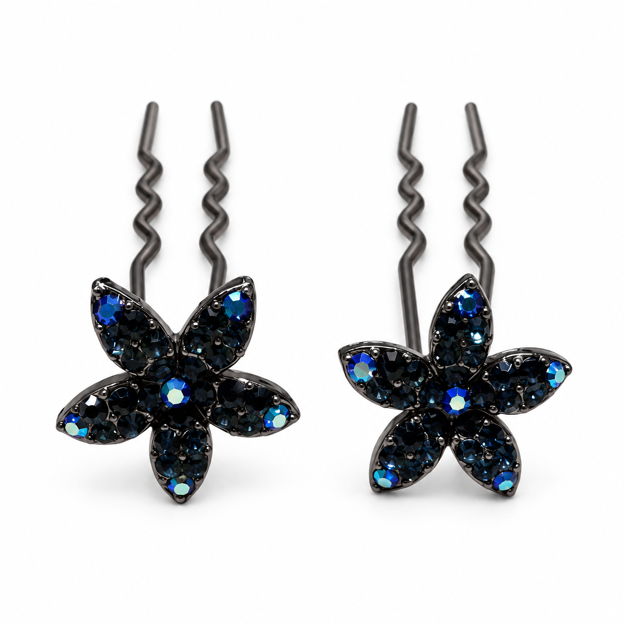 Jasmine Crystal Hair Stick Pair