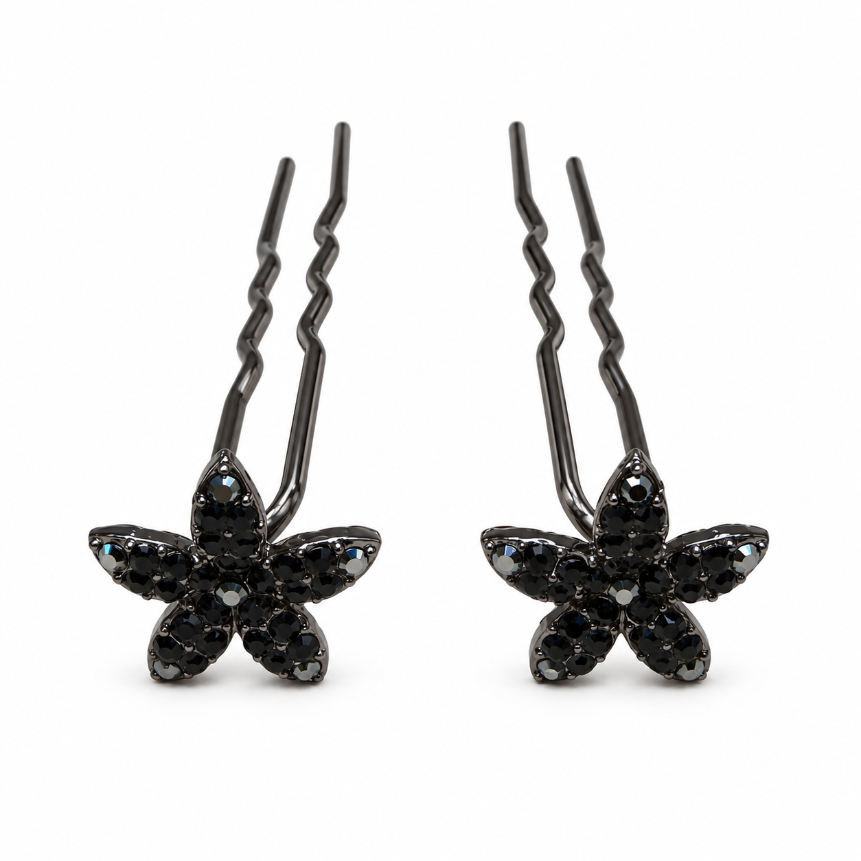 Jasmine Crystal Hair Stick Pair