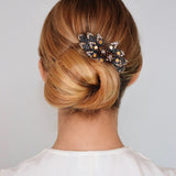 Leaf Crystal barrette