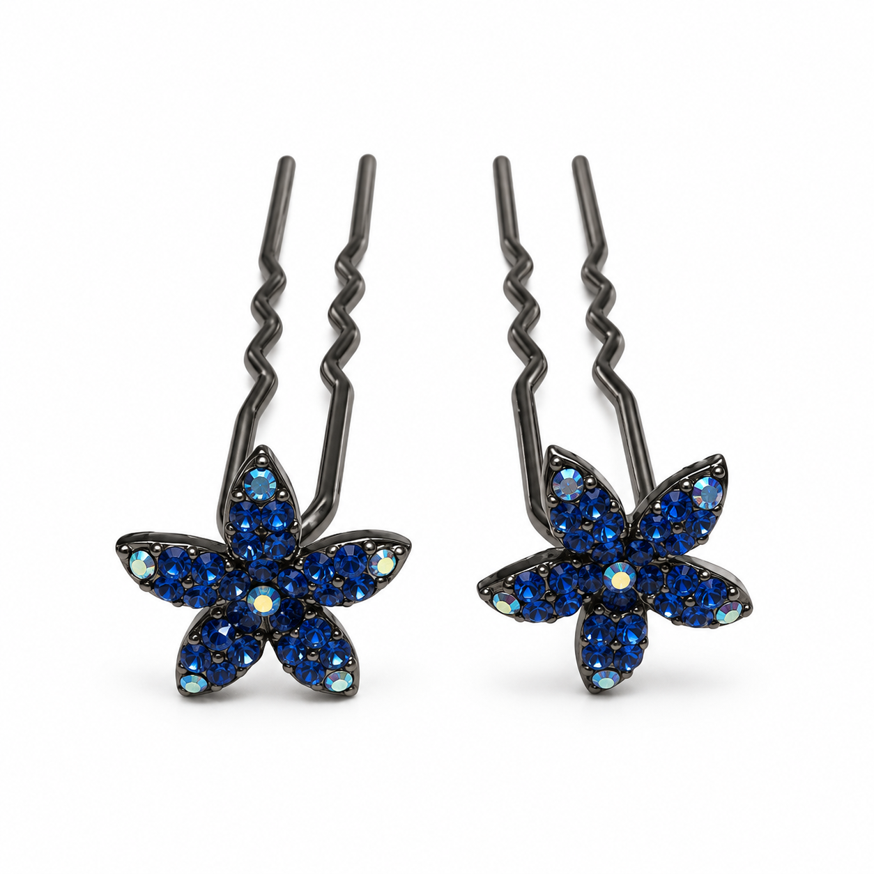 Jasmine Crystal Hair Stick Pair