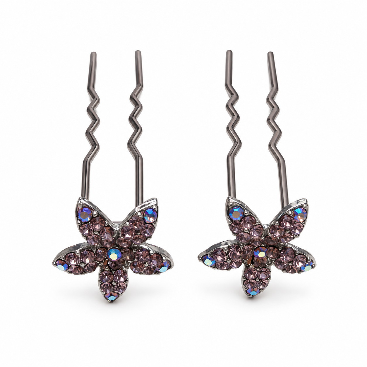 Jasmine Crystal Hair Stick Pair