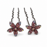 Jasmine Crystal Hair Stick Pair