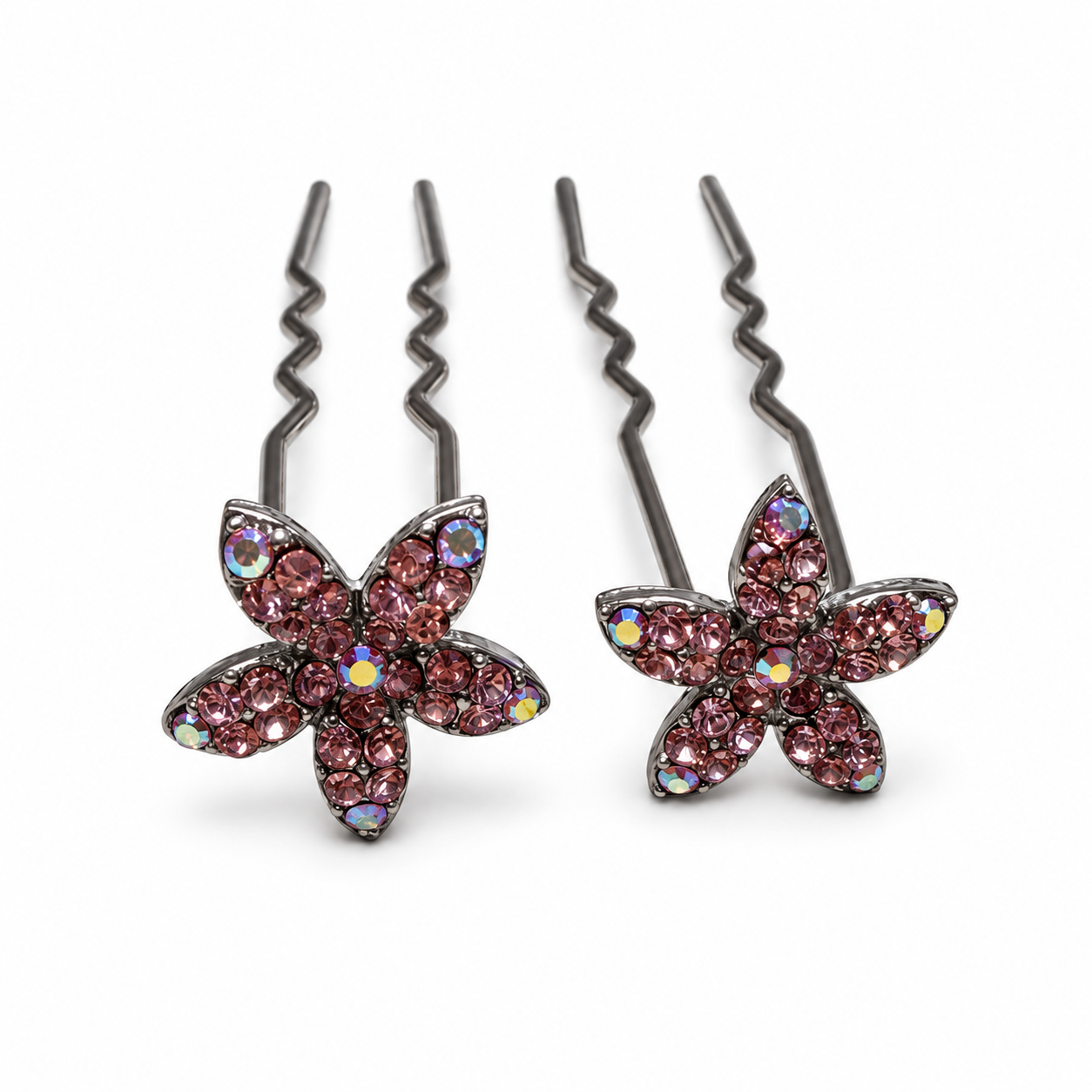 Jasmine Crystal Hair Stick Pair