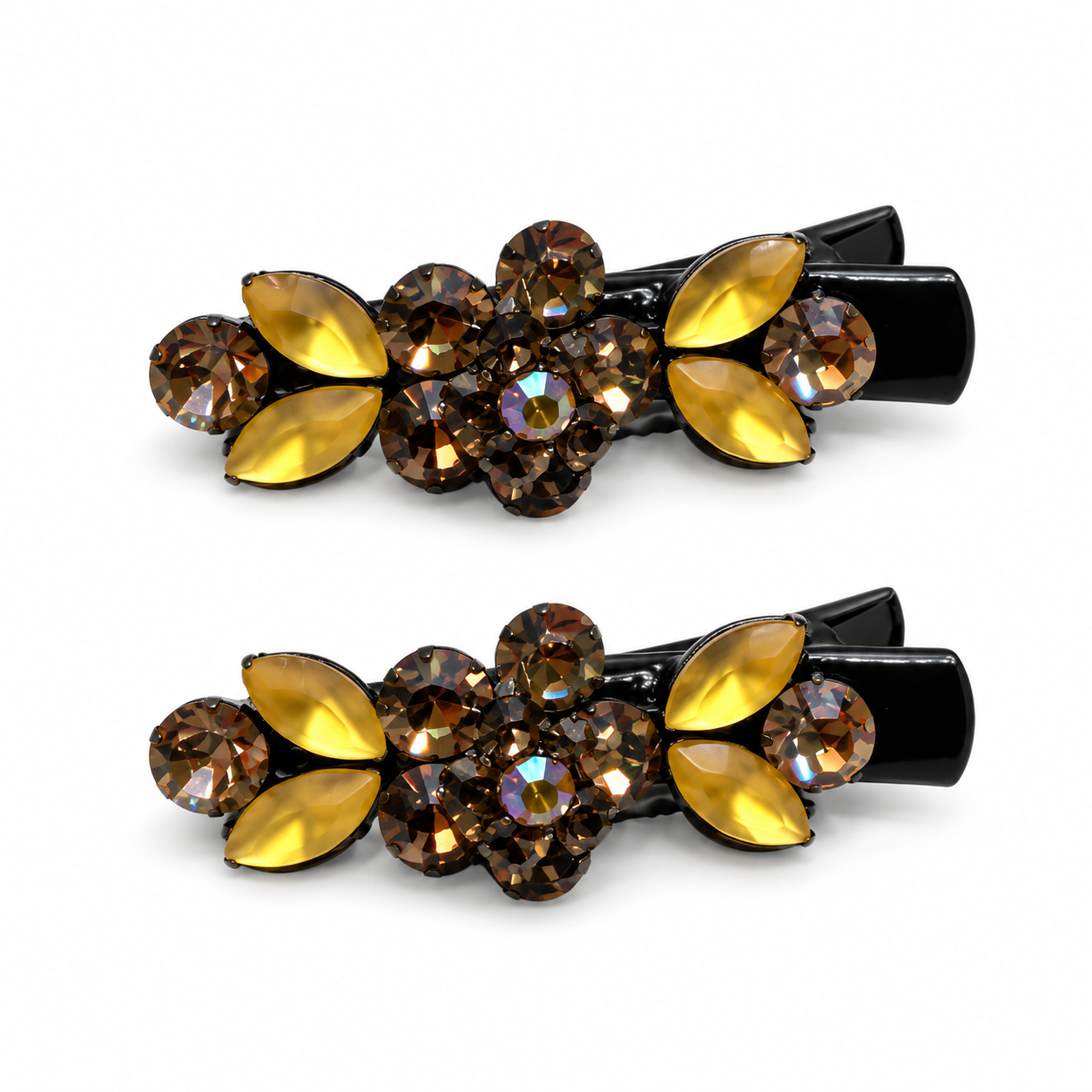 Bloom Crystal Hair Clip Set