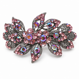 Leaf Crystal barrette