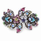 Leaf Crystal barrette