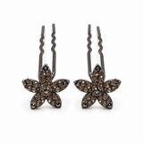 Jasmine Crystal Hair Stick Pair