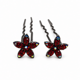 Jasmine Crystal Hair Stick Pair