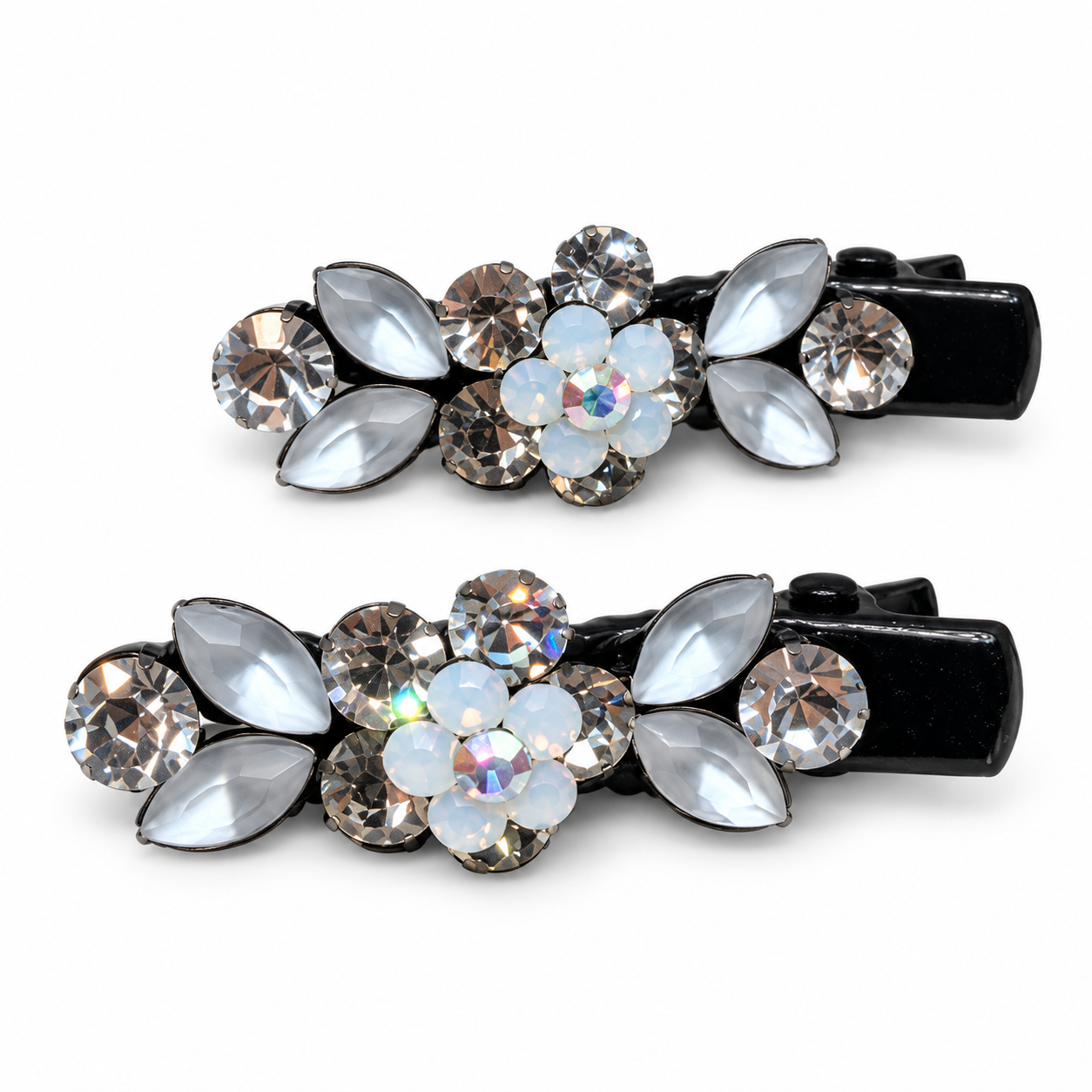 Bloom Crystal Hair Clip Set