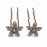 Jasmine Crystal Hair Stick Pair