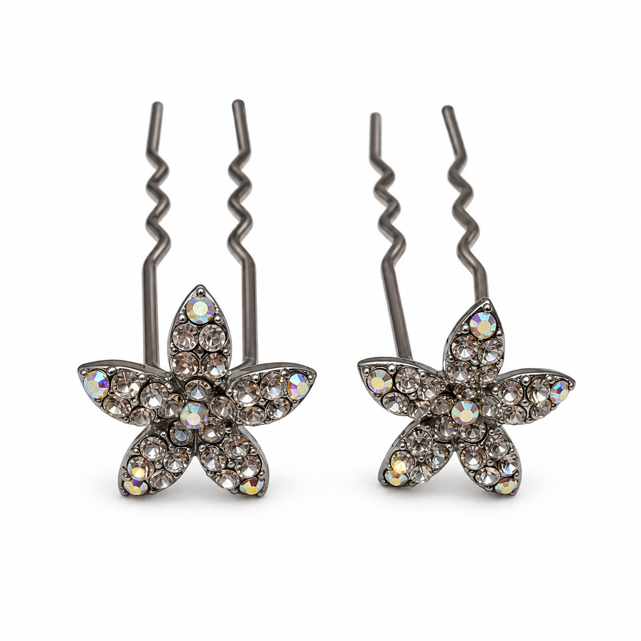 Jasmine Crystal Hair Stick Pair