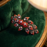 Leaf Crystal barrette