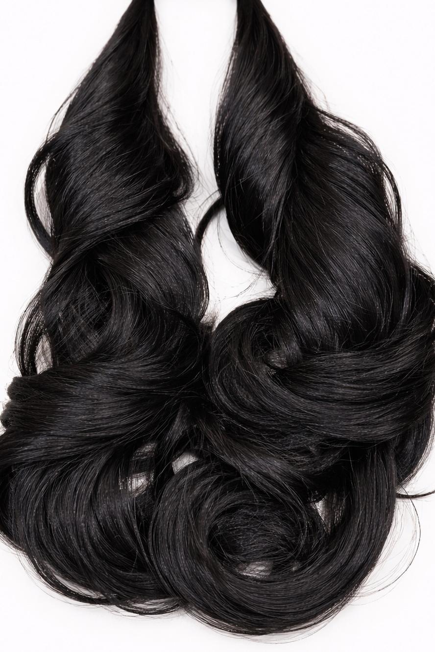 Melody Curly Messy Bun