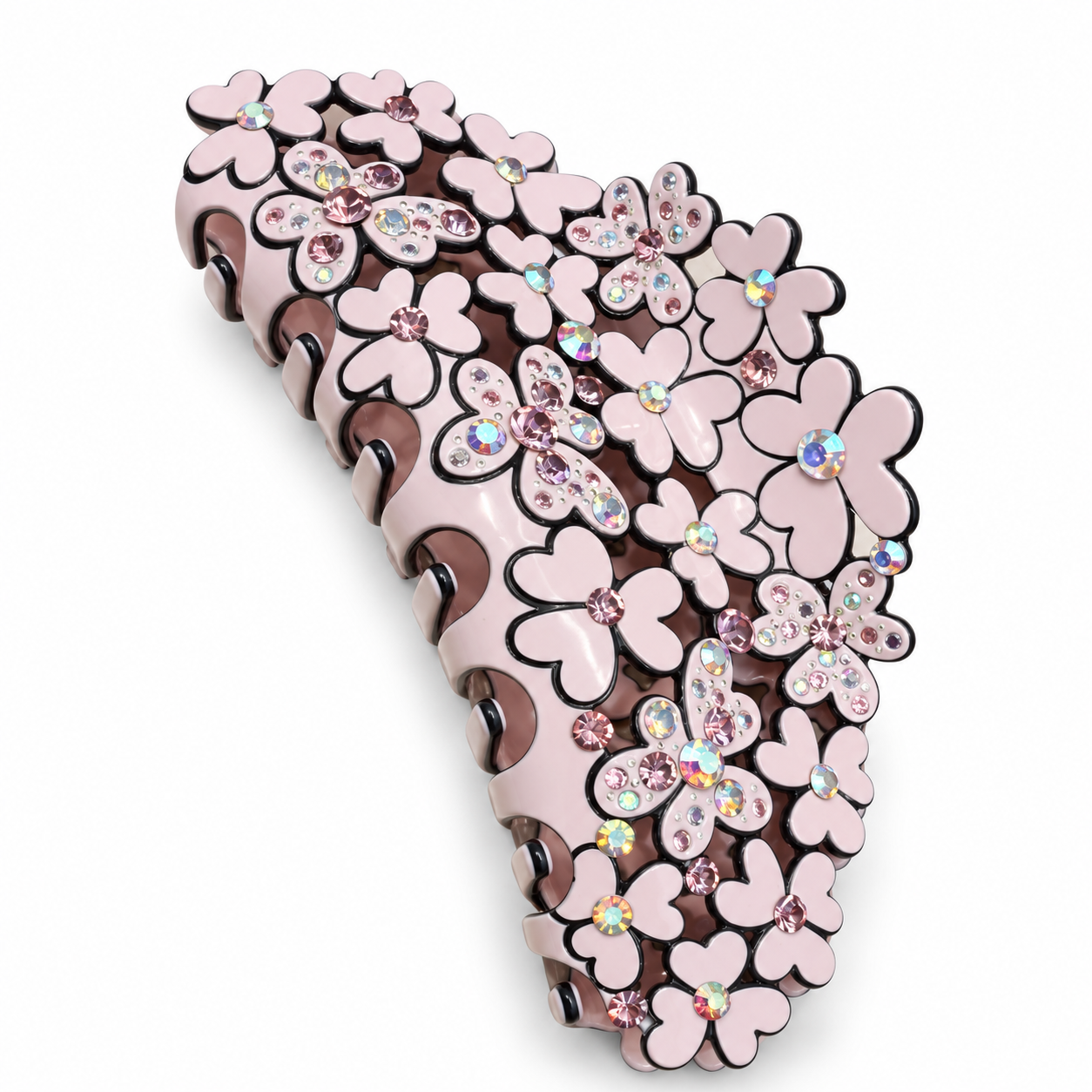 Blush Garden Crystal Hair Jaw