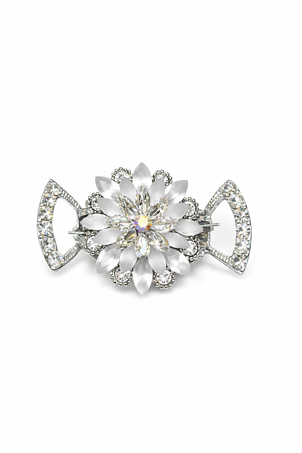 Frosted petals  Flat Jaw Clip